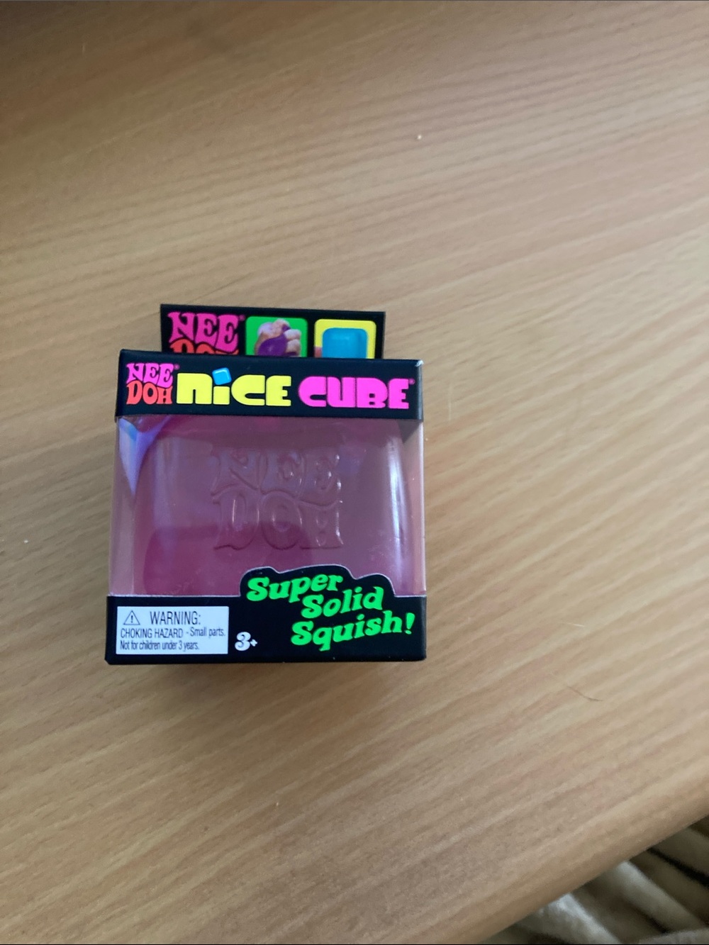 NeeDoh Nice Cube Super Solid Squish - Pink